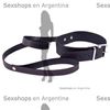 Collar y correa de cuero